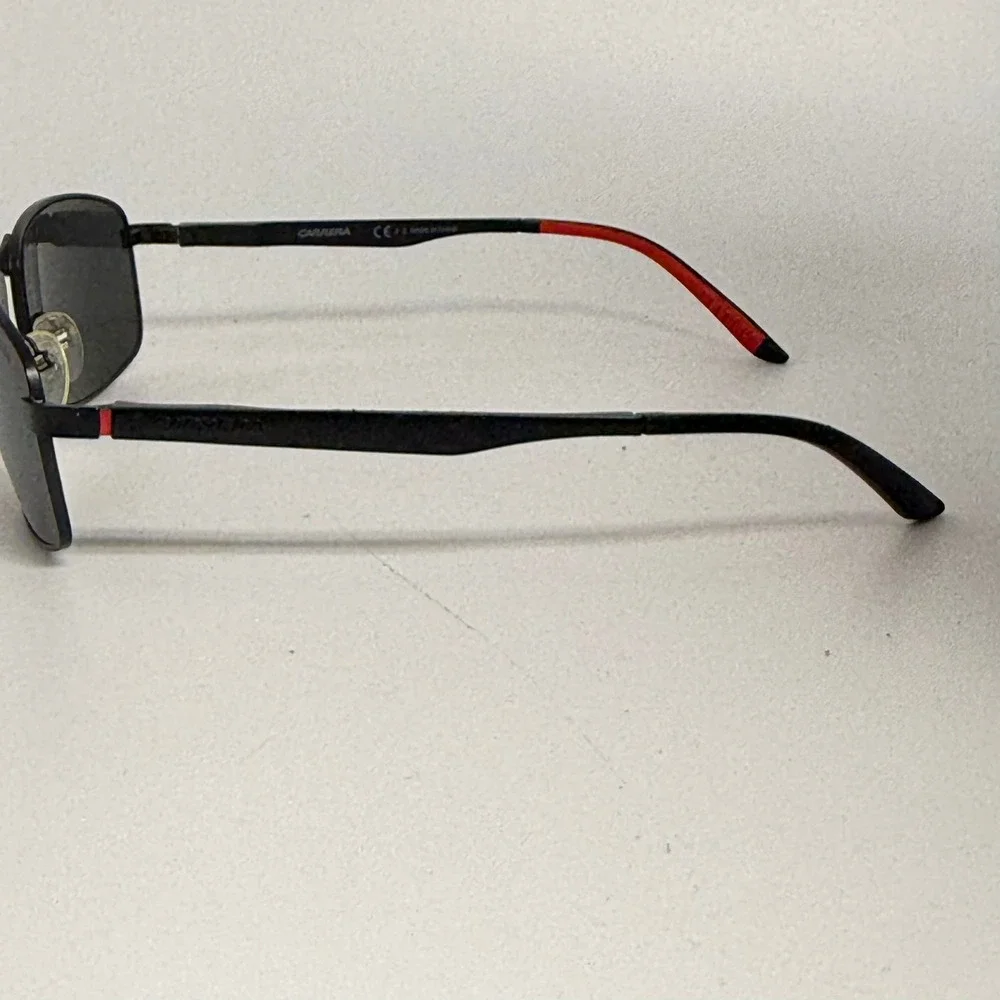 Carrera 8012/S 003M9 Matte Black Polarized Rectangular Sunglasses 60-17-140